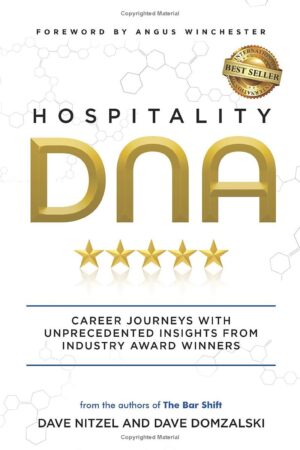 Hospitality DNA book cover revealing success secrets of award-winning bar and restaurant operators through the Hospitality HELIX framework
