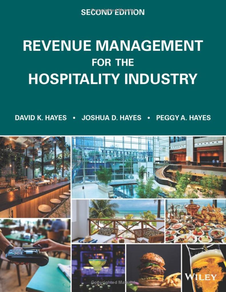 Revenue Management for the Hospitality Industry second edition book cover featuring pricing optimization strategies and data analysis for hotels and restaurants