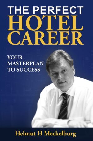 The perfect hotel career book cover showing hospitality industry success planning guide