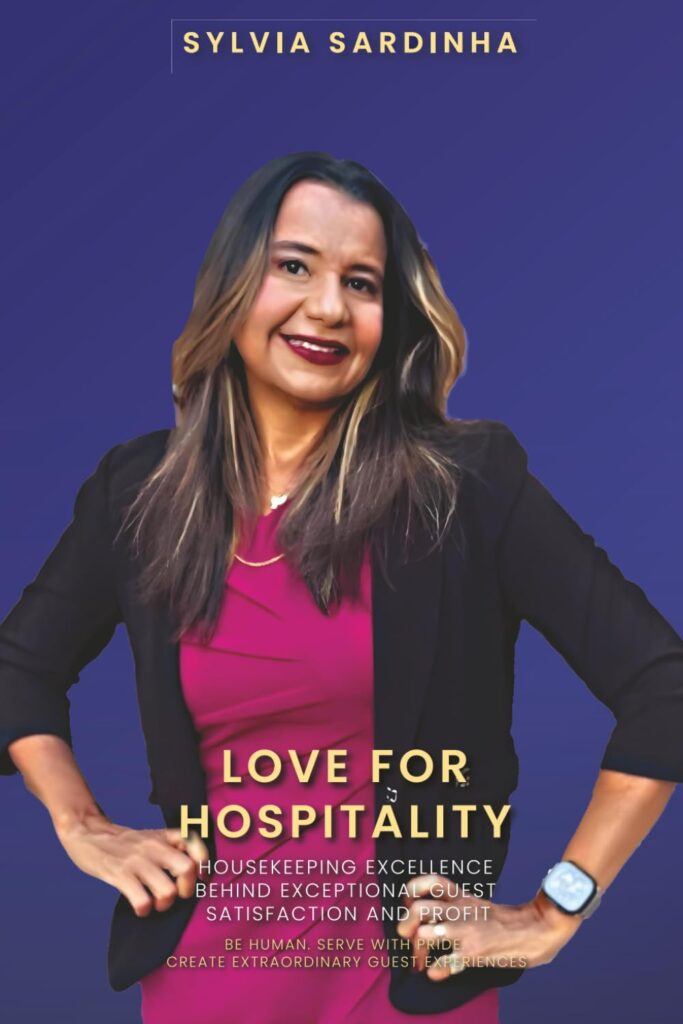 Sylvia Sardinha's book Love for Hospitality showcasing passionate service excellence and guest satisfaction in luxury hotels